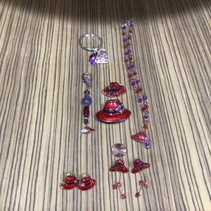 Red Hat Society Miscellaneous jewelry pieces.